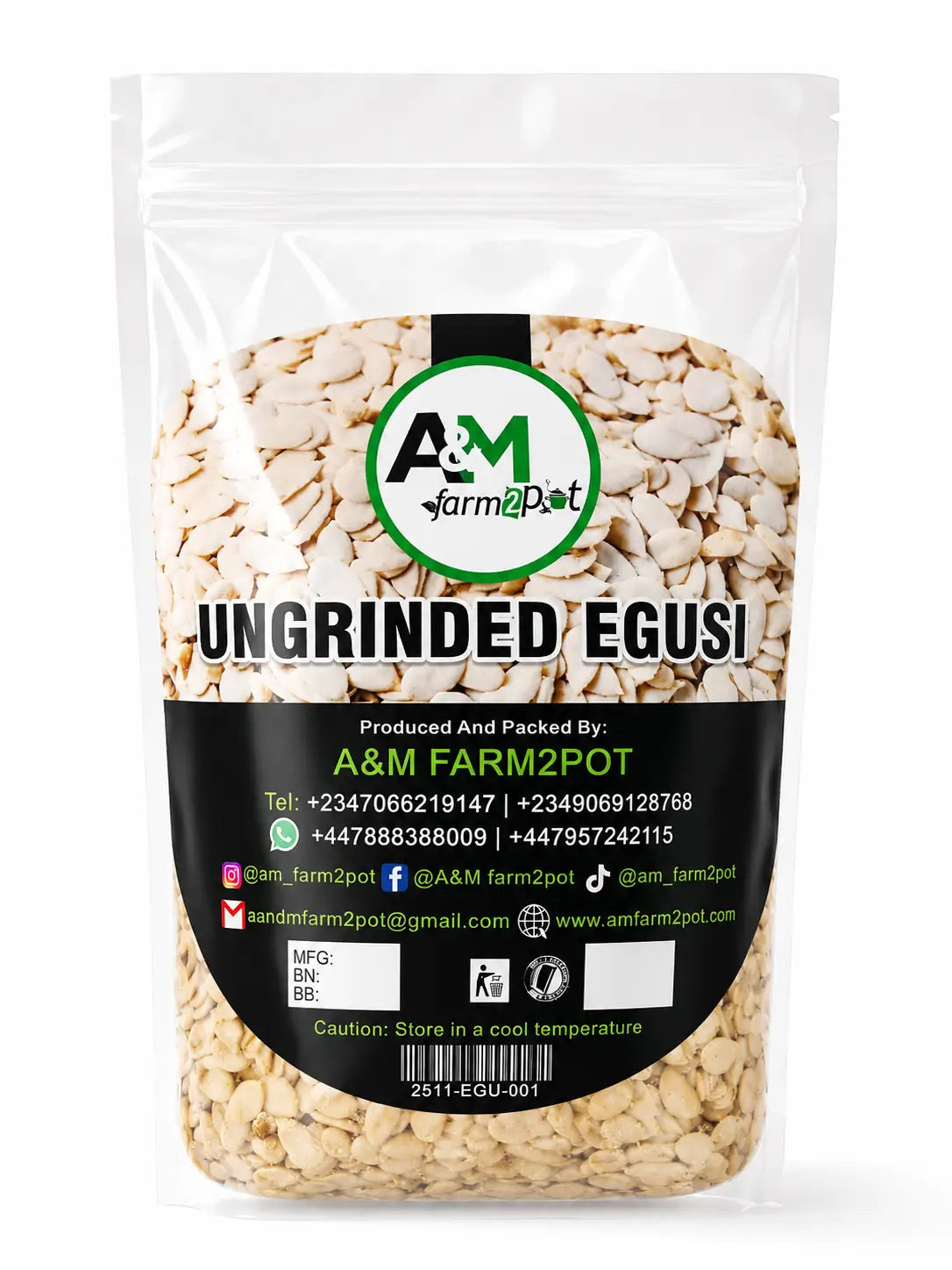 Ungrinded Egusi