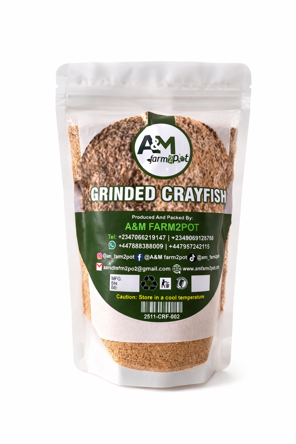 Grinded Crayfish